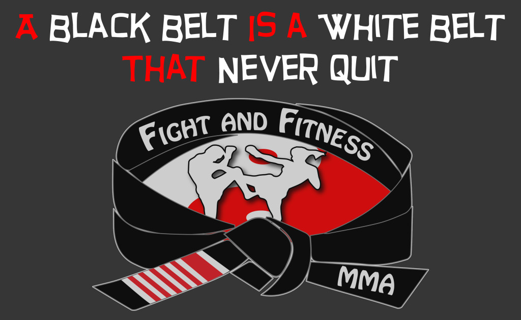 A black belt is a white belt that never quit