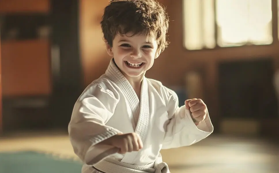 children experiencing martial arts benefits in class